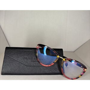 Prive Revaux The Claudia Blue Light Reading Glasses SangriaRed Tort 0.5 Strength